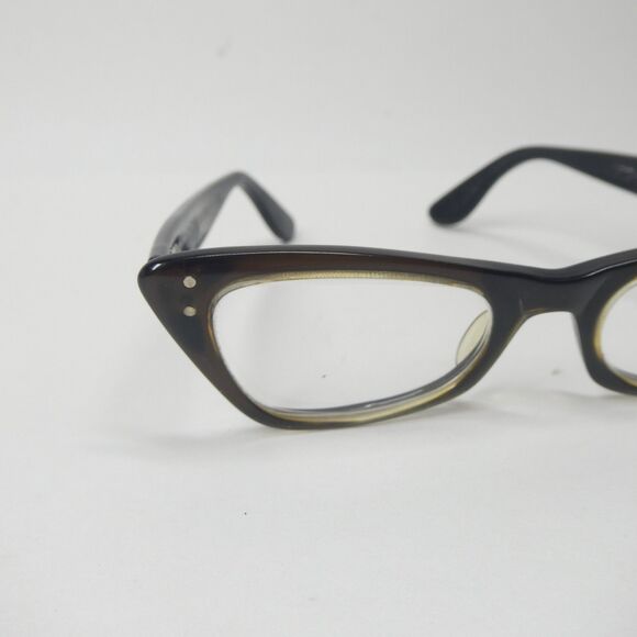 Bausch & Lomb 4-5 1/4 Vintage Cat Eye Glasses Frames Cateye MCM 1960s - Picture 4 of 13